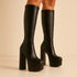 Serafina Damen Kniestiefel mit Stretch-Passform & Blockabsatz – eleganter Reitstil für Alltag & besondere Anlässe | Shiraki